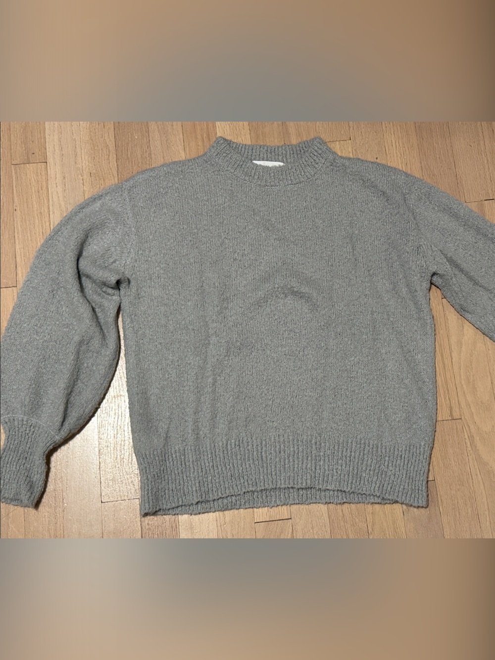 Cozy Grey Crewneck Sweater - Soft Everyday Pullover